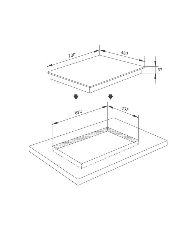Thiết kế của Bếp từ Malloca MI 732 SL