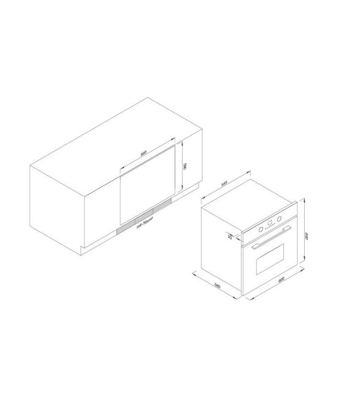 Thiết kế của Lò nướng Malloca EB56RG5BC15