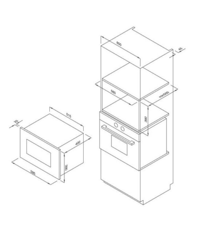 Thiết kế của Lò vi sóng Malloca MW-927BG NEW