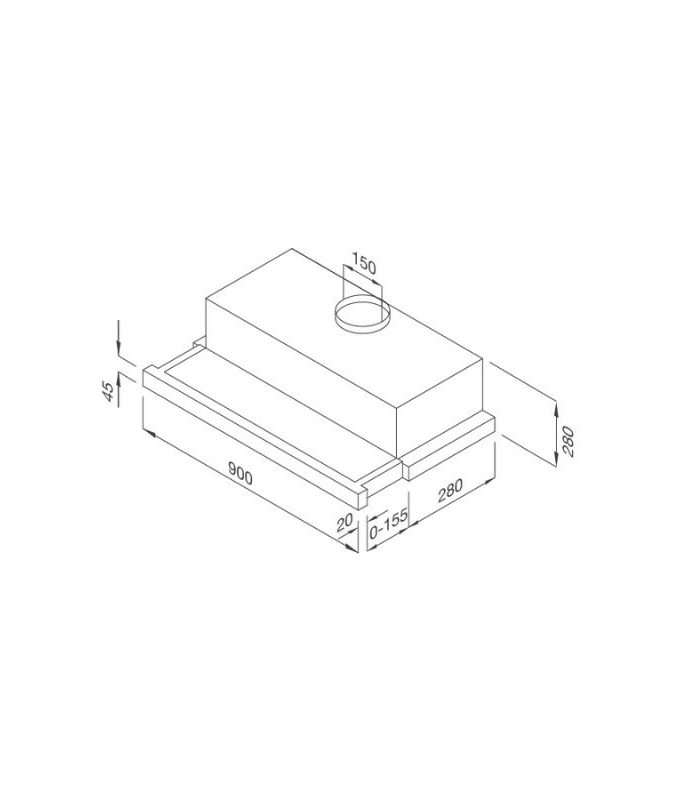 Thiết kế của Máy hút mùi Malloca âm tủ H204.9