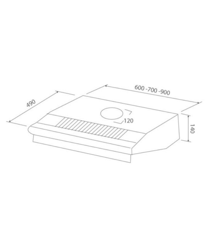 Thiết kế của Máy hút mùi Malloca classic H342.6
