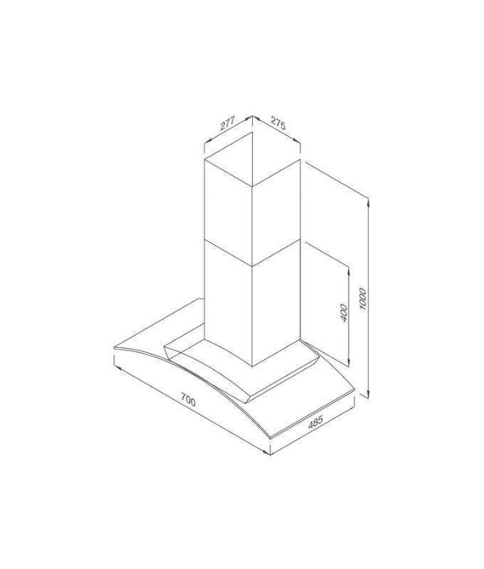 Thiết kế của Máy hút mùi Malloca MC 9078-700
