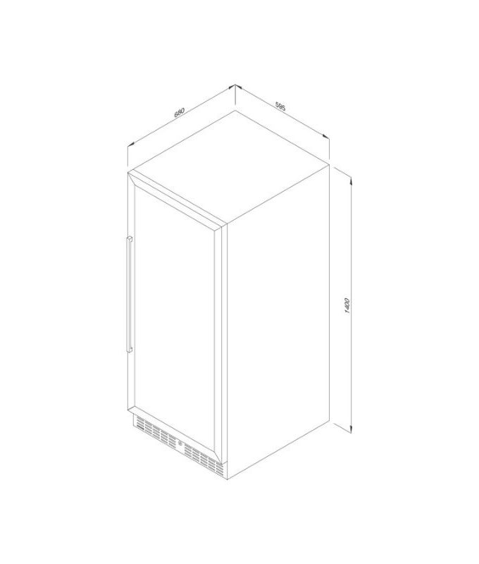 Tủ bảo quản rượu đọc lập Malloca MWC-120DC 3 Thiết kế của Tủ bảo quản rượu đọc lập Malloca MWC-120DC