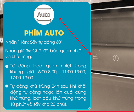 Bảng điều khiển máy sấy bát Malloca MSC-1005 lắp âm