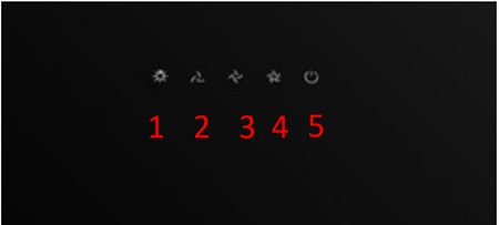 Bảng điều khiển máy hút mùi áp tường Malloca MC 9086HS