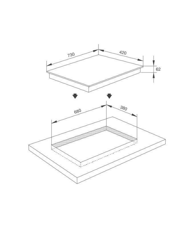 Thiết kế của Bếp từ Malloca MH-732 IN