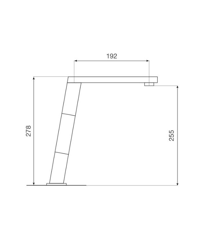 Kích thước vòi rửa bát Malloca K131BL