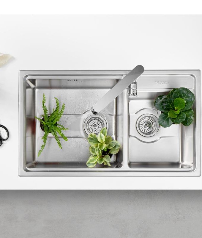 Mặt trên chậu rửa bát Malloca MS 5082W