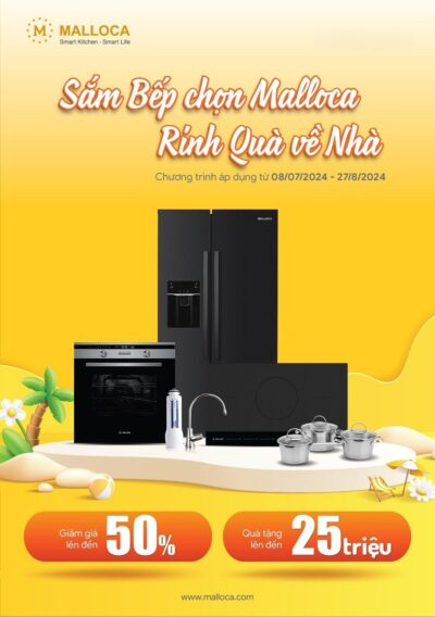 Săn sale khủng cùng: Sắm bếp cùng Malloca - Rinh quà về nhà!