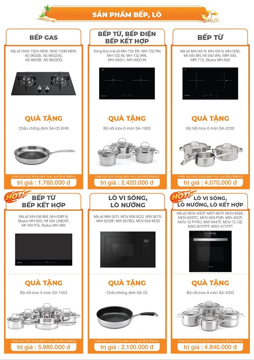 Săn sale khủng cùng: Sắm bếp cùng Malloca - Rinh quà về nhà!